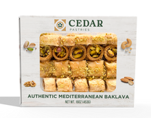 Load image into Gallery viewer, cedar pastries baklava assorted mix assortment of 19 pistachio and cashew