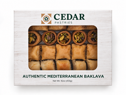 Cedar Pastries Mediterranean Baklava Assortment Small Gift Box