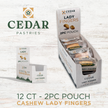 cedar pastries on the go 2 pack cashew baklava image of case of 12 