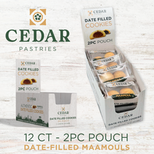 Load image into Gallery viewer, cedar pastries on the go 2 pack date filled cookies
