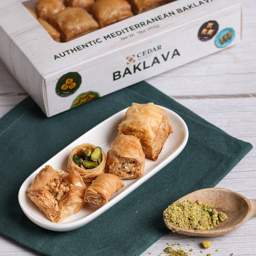 Cedar Pastries Assorted Mediterranean Baklava Dessert Gift Box