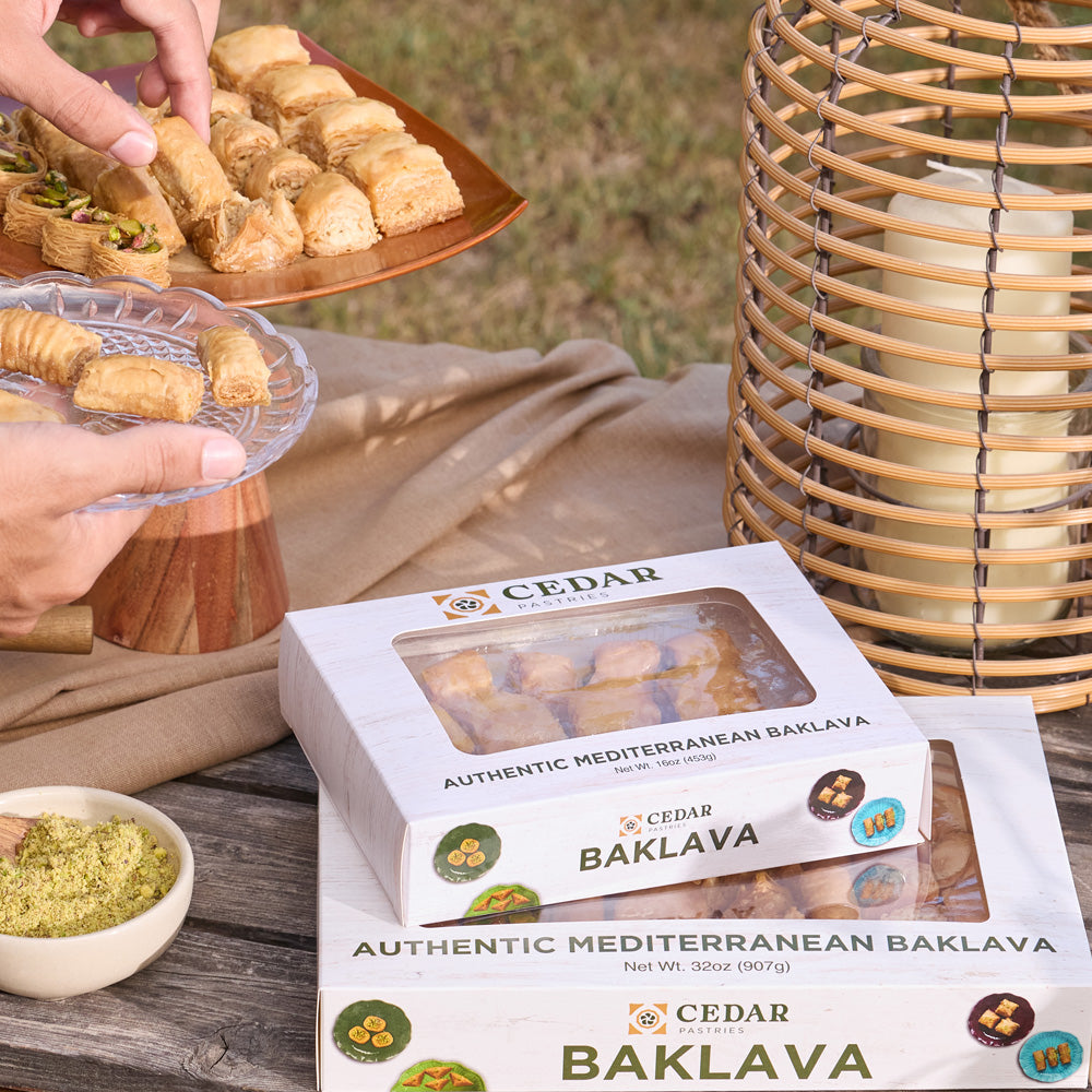 Cedar Pastries Assorted Mediterranean Baklava Dessert Gift Box